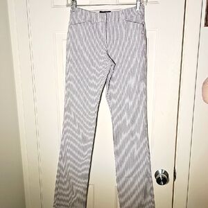 Striped Blue and White Women's Pants By EXPRESS. SZ 00L COTTON